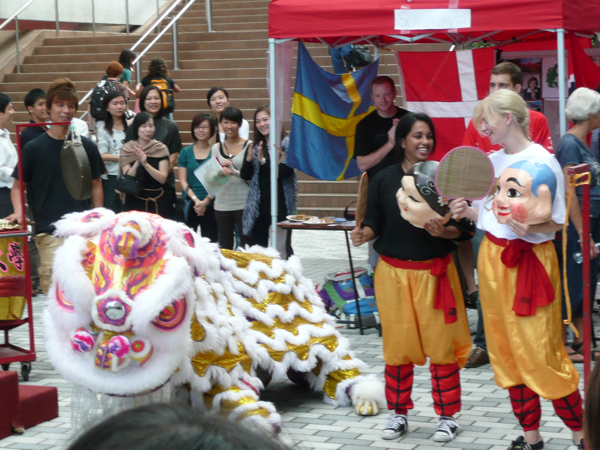 International students at the University of Hong Kong