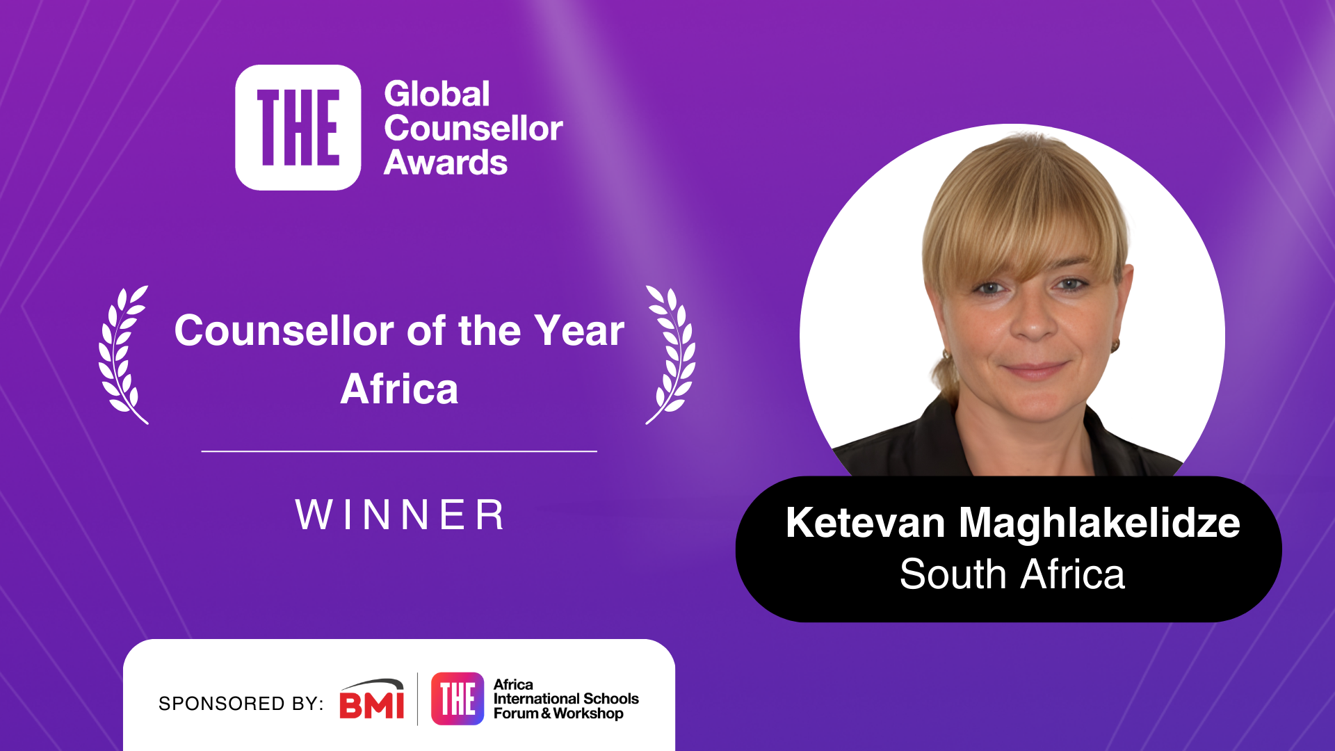 Counsellor of the year - Africa