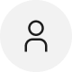 Line icon of a person