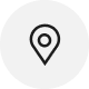 line icon of a location pin