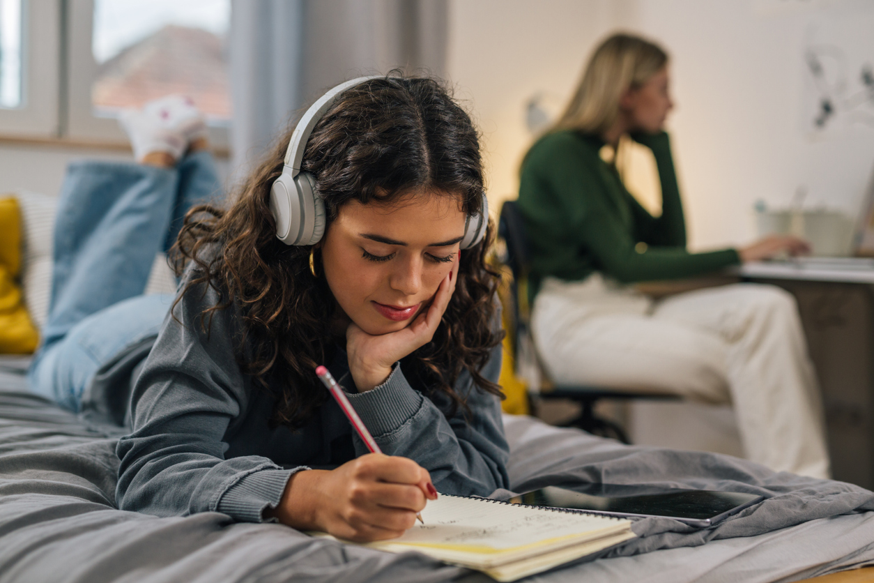 Two students, sharing a room