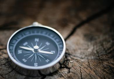 Compass, lying on the ground