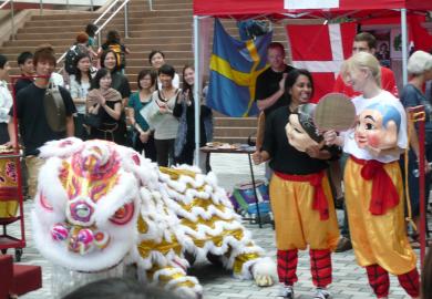 International students at the University of Hong Kong