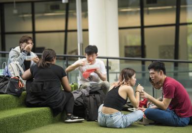 University students in Singapore