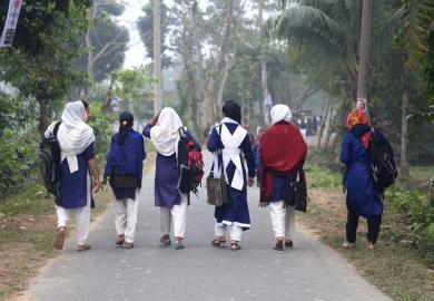 Group of students in Bangladesh