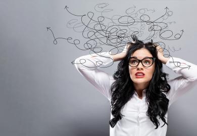 Woman looking stressed and overwhelmed