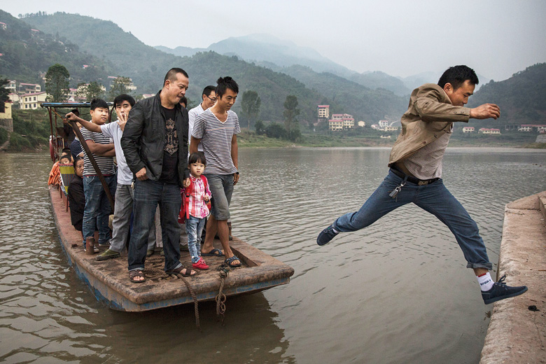a floating chinaman