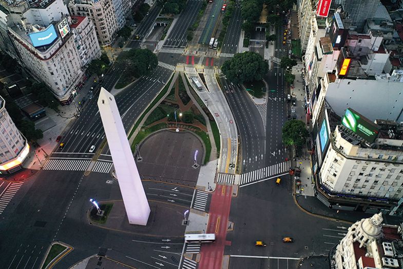 Aerial view of Buenos Aires