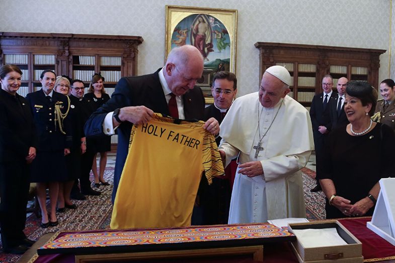 Vatican City. 25 June 2018. Pope Francis meets Governor General of Australia Sir Peter Cosgrove.