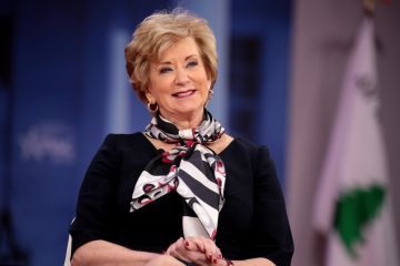 Linda McMahon speaking at the 2018 Conservative Political Action Conference (CPAC) in National Harbor, Maryland