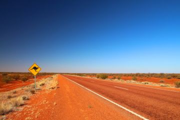 A road in the Australian outback