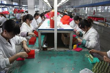 Chinese factory workers