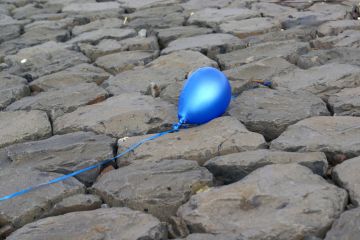 Deflated balloon