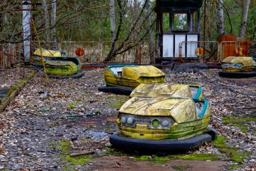 Rusty old dodgem cars, illustrating poor long-term value