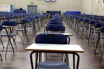 Empty exam hall