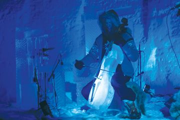 Svante Henryson performs at the Geilo Ice Music Festival in Norway in 2013