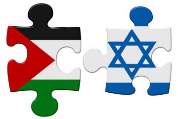 Israel and Palestine conflict flag puzzle
