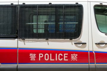 Hong Kong police van