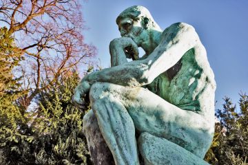 Rodin's Thinker sculpture