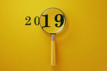Magnifying glass on 2019