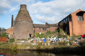 A derelict pottery in Stoke-on-Trent, symbolising the need for regional regeneration