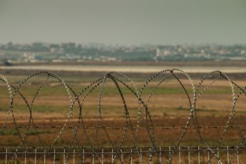 Security Fence at the border of the Gaza Strip