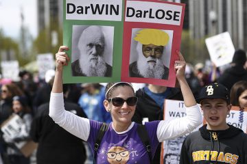 Tens of thousands participate in the March for Science in Chicago, United States