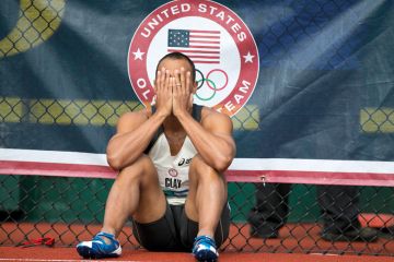 Bryan Clay upset after failing to make the Decathlon team after a hurdles disqualification to illustrate College athletics revenue sharing deal ‘imperils Olympic pipeline’