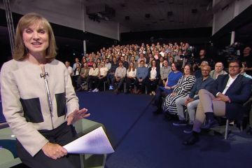Question Time programme with Fiona Bruce and the audience