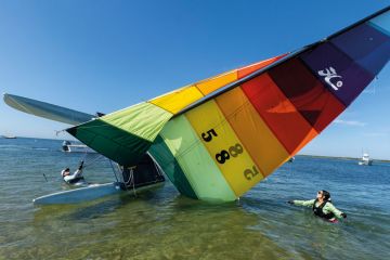  A capsized Catamaran in Nantucket Sound to illustrate 2U struggles as US universities go it alone on online delivery