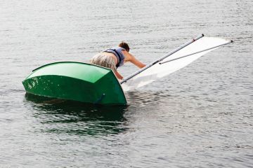 capsized boat