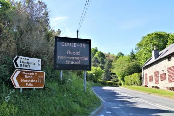 Welsh Covid sign