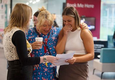 pupils from NPTC Group of Colleges in Neath, South Wales collecting their A-Level Results today, 15 Aug 2024