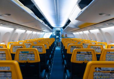 Empty aeroplane