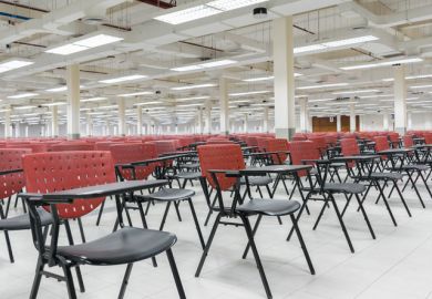 Empty exam room for adults exam at State Railway of Thailand