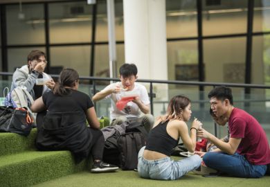 Students at the Lasalle College of the Arts in Singapore