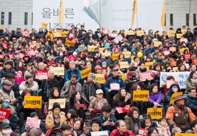 undreds of thousands of people gathered at a rally to call for the impeachment of President Park Geun-hye.