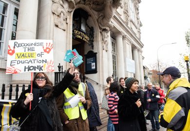 UCU strike at Goldsmiths, University of London