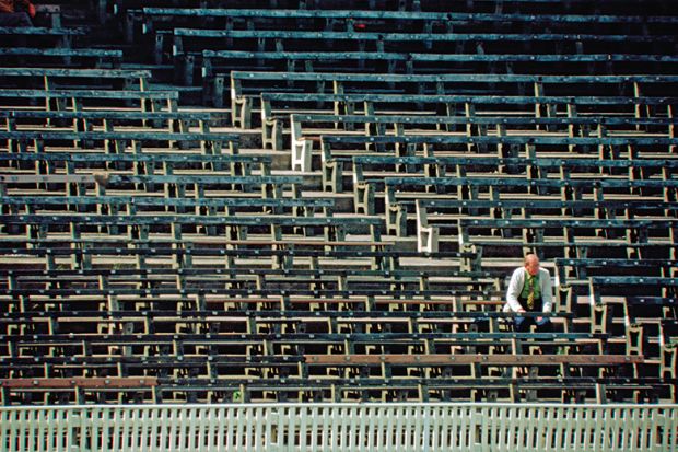 A lone spectator