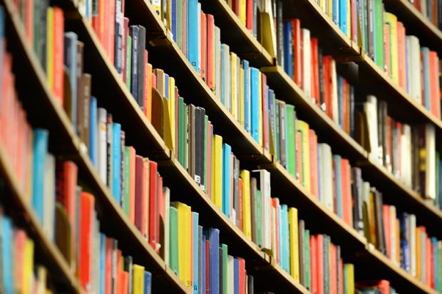 Books on a shelf