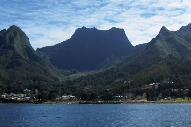 Cumberland Bay viewed from sea