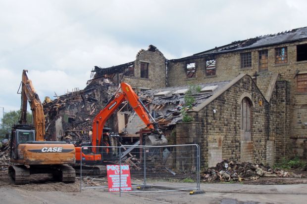 Demolition of mill