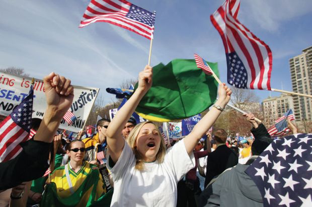 Demonstration, Boston Common, Massachusetts