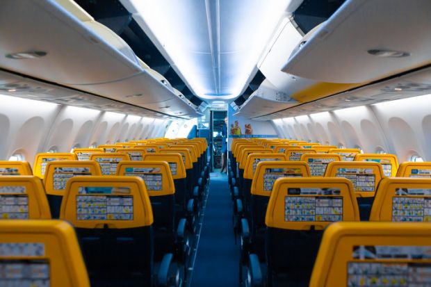 Empty aeroplane