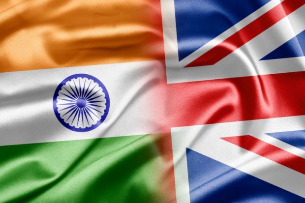 India, UK, flag