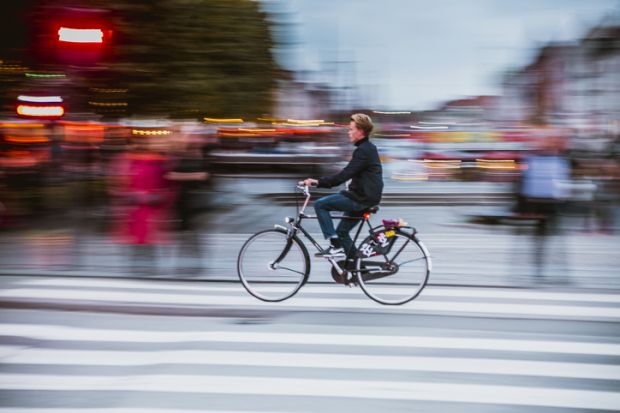 Denmark, in a rush, student