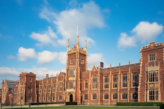 Panoramic view of the Queen's University of Belfast, Northern Ireland, UK.