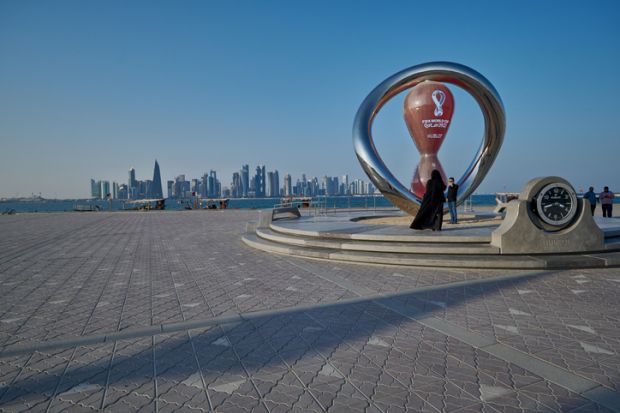 The FIFA World Cup Qatar 2022 Official Countdown Clock