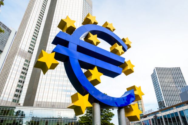 A giant euro sign