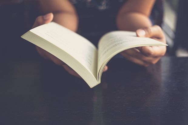 Woman reading a book